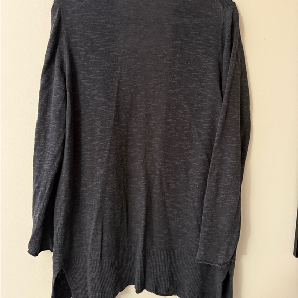 Eileen Fisher Charcoal Open Front Cardigan, no size tag, no materials tag - Picture 7 of 7